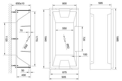 Акриловая ванна Royal Bath TRIUMPH RB665102 185х87х65 с каркасом и панелями